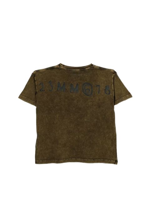T-shirt con logo MM6 KIDS MAISON MARGIELA | M60985 MM07QM6514